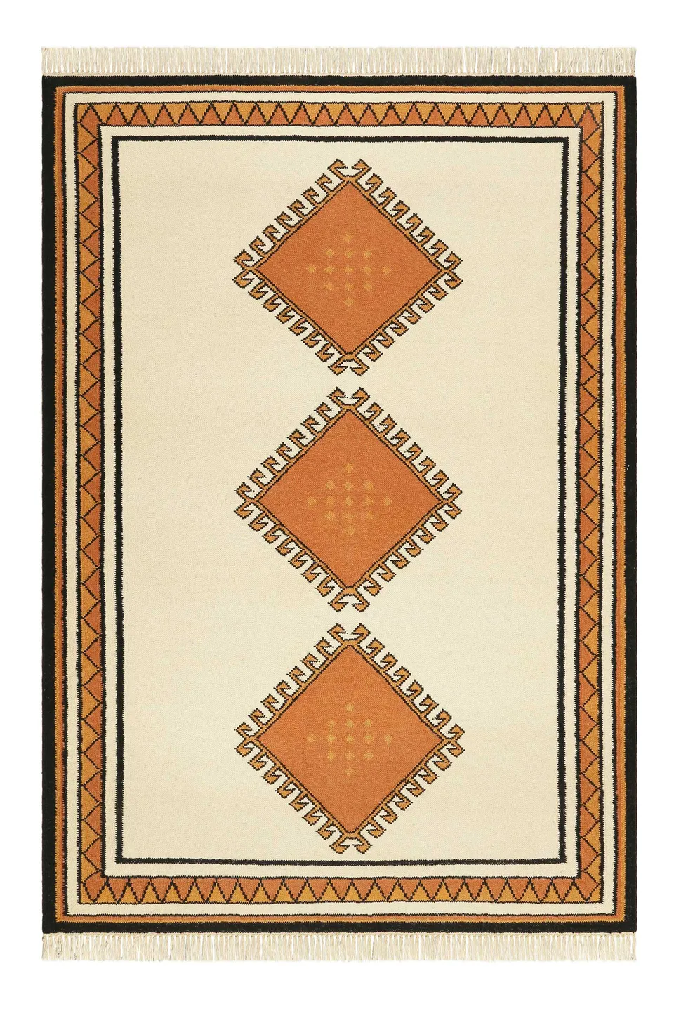 weconhome-afoud-kelim-teppich-beige-terrakotta-wolle image 1