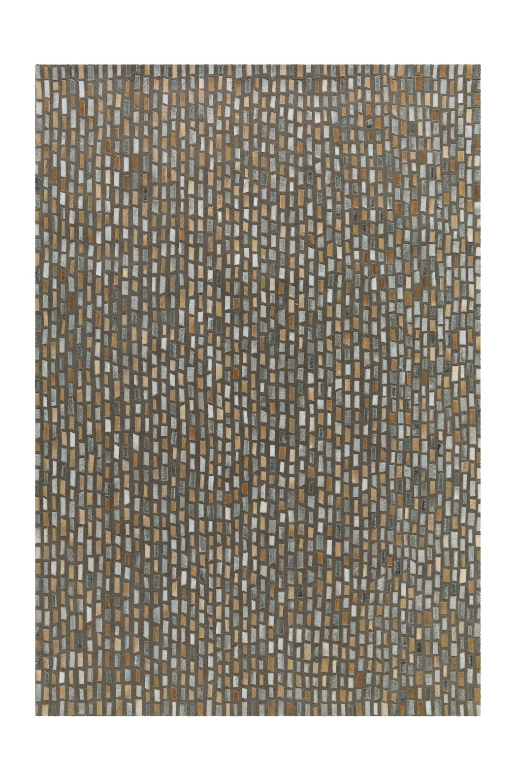 kayoom-wild-8022-flachflorteppich-patchwork-optik-leder-wolle-polyester image 6