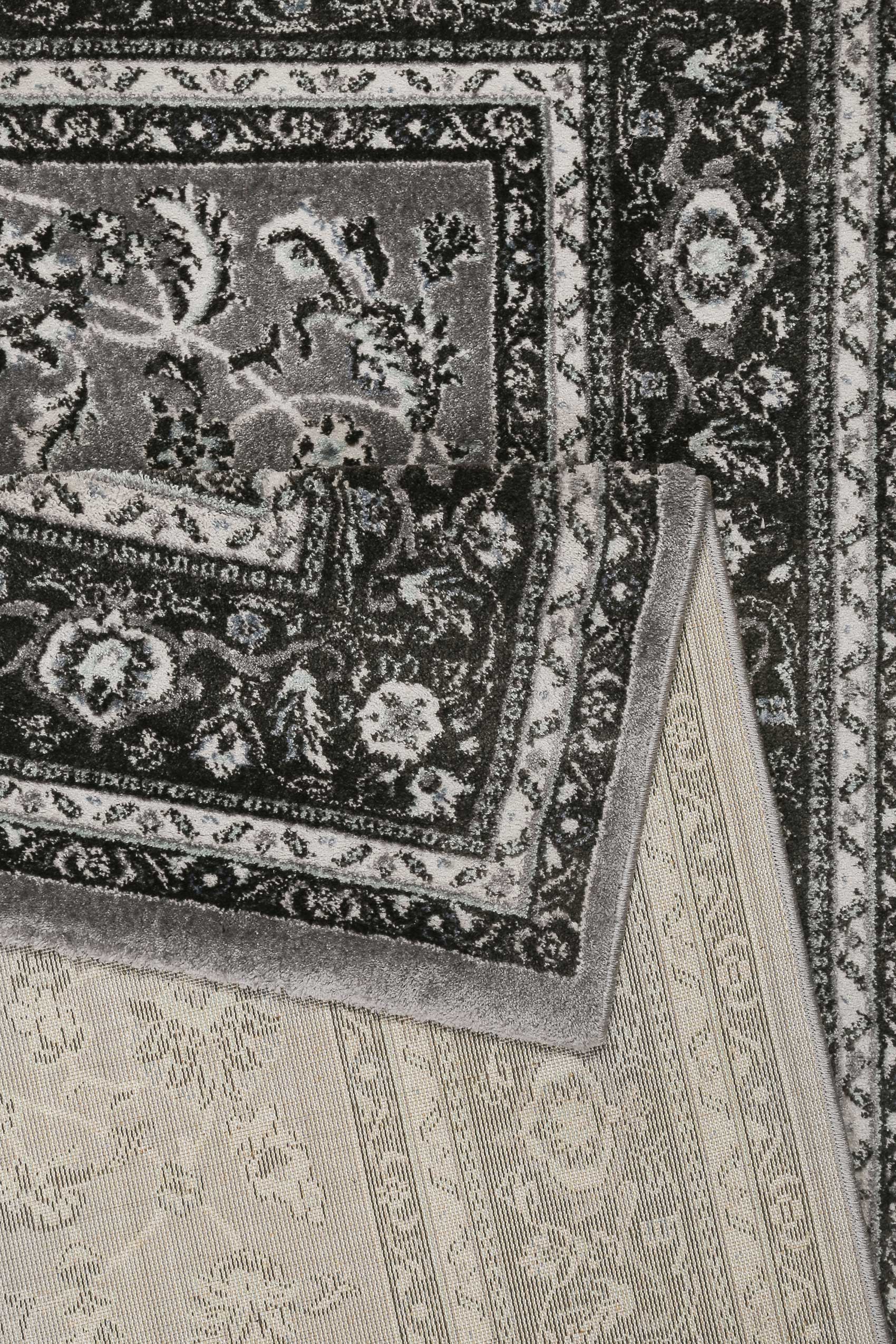weconhome-kurzflor-teppich-oxford-grau-anthrazit-paisley-gewebt image 3