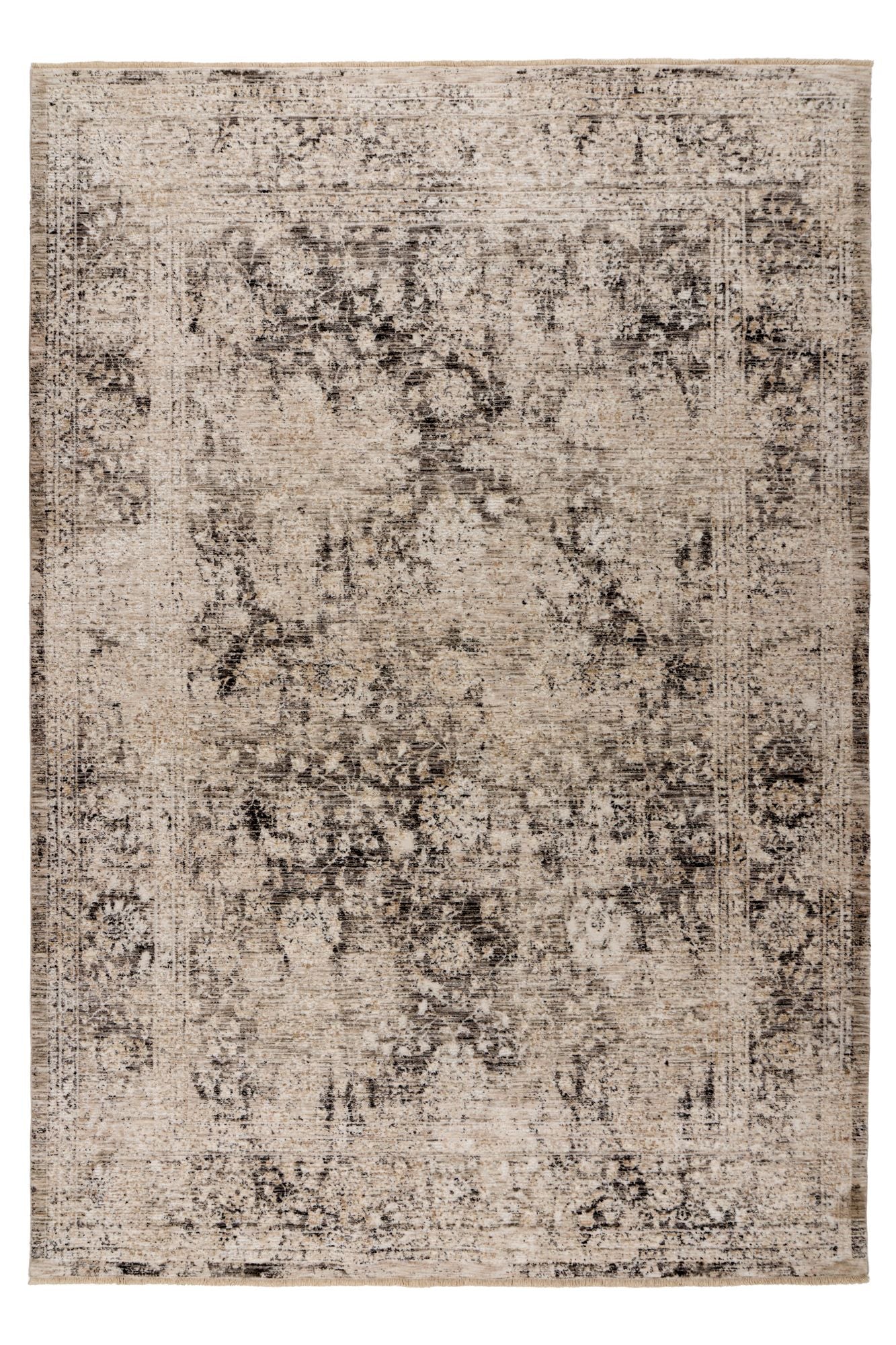 kayoom-amora-258-teppich-grauer-kurzflor-11-mm-polyester-pflegeleicht image 7
