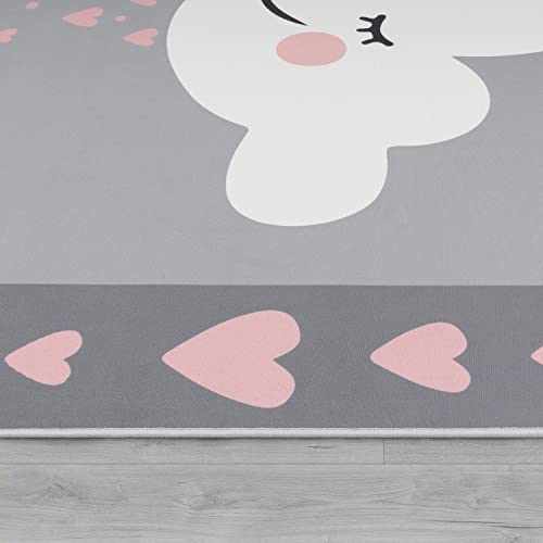 paco-home-kinderteppich-spruch-wolke-grau-rosa-120x160-cm image 7
