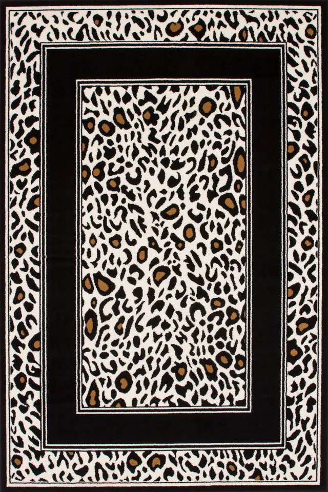 kayoom-sona-7280-teppich-mit-leo-print-flachflor-exotisches-design-verschiedene- image 1