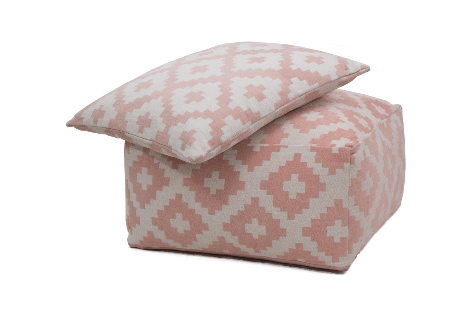 kayoom-unwind-pouf-cushion-set-260-2-teilig-hocker-und-sitzkissen-wei-blau image 6