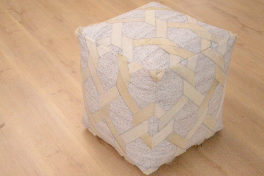 kayoom-chimera-pouf-125-handgefertigter-leder-sitzkissen-elfenbein image 7