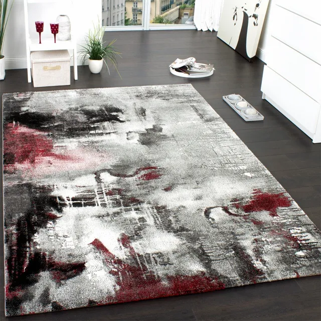 paco-home-teppich-canvas-leinwand-optik-rot-160x230-cm image 1