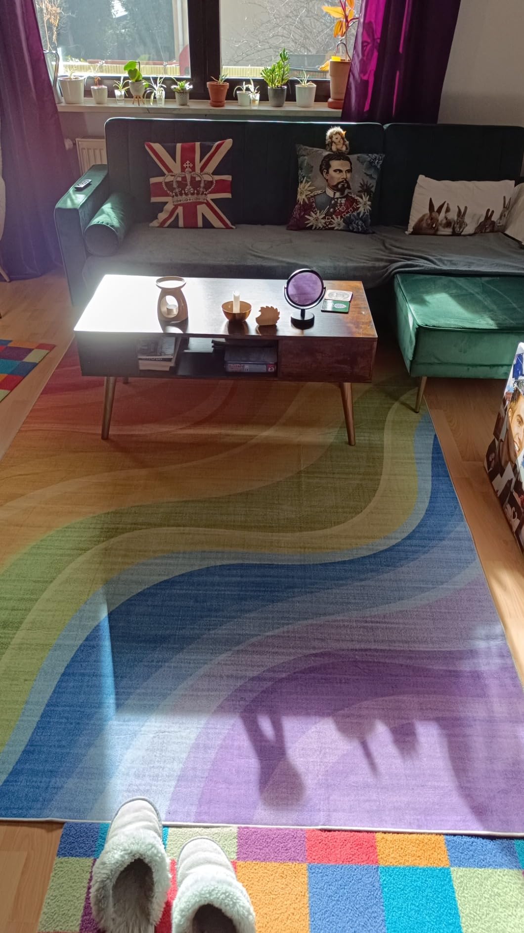 Toller runder Teppich