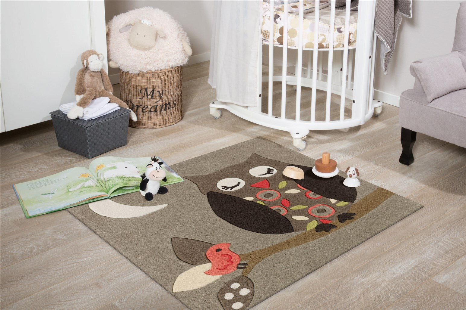 kayoom-joy-4190-bunter-motivteppich-pflegeleichter-acrylflor-mit-modernem-design image 2