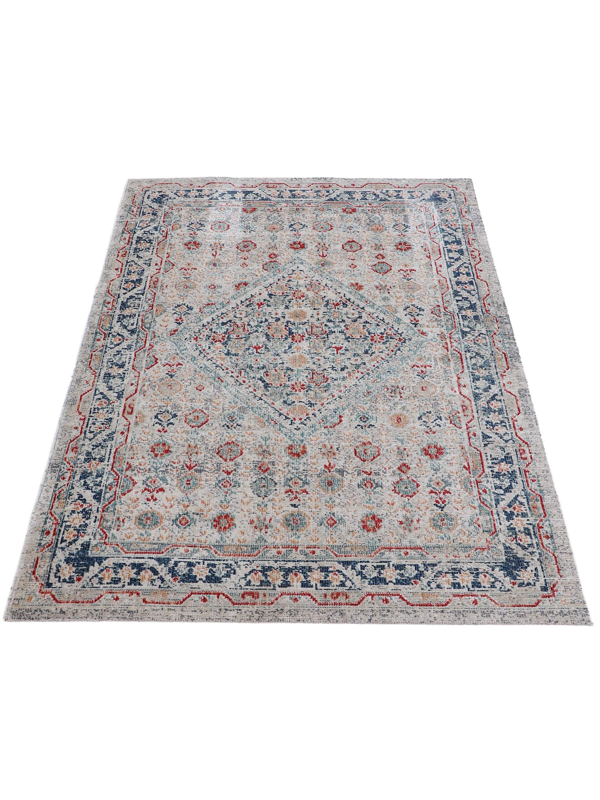 carpetfine-flachgewebeteppich-noah-hellgrau-80x150-cm-moderner-vintage-teppich-f image 4