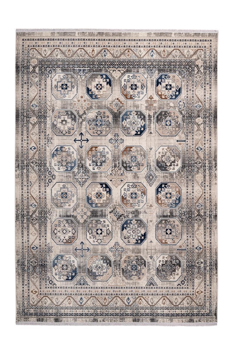 kayoom-anouk-425-vintage-teppich-flach-weich-fransen-pflegeleicht image 1