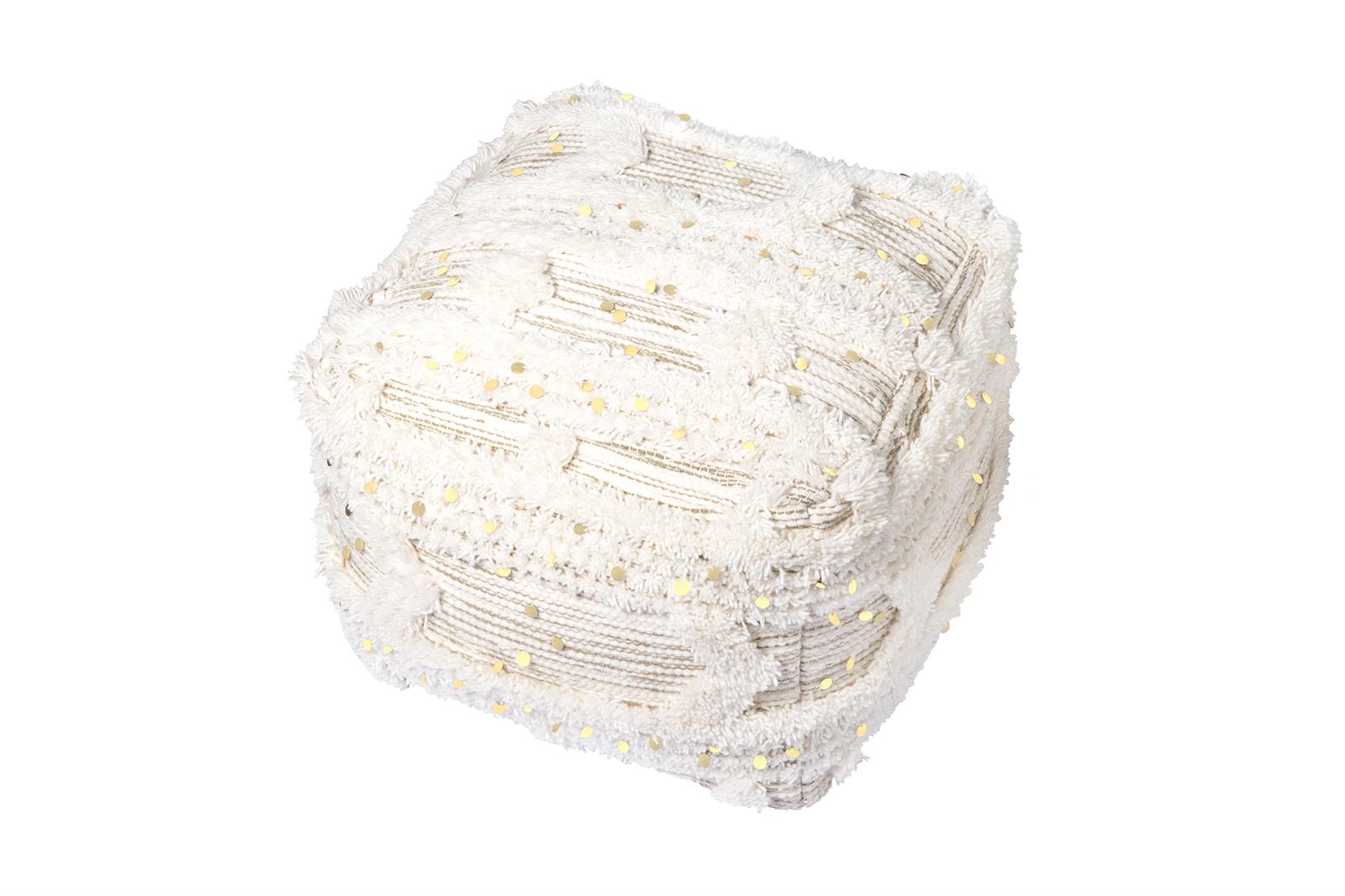 kayoom-bohist-425-pouf-boho-stil-fransen-quasten-sitzhocker image 3