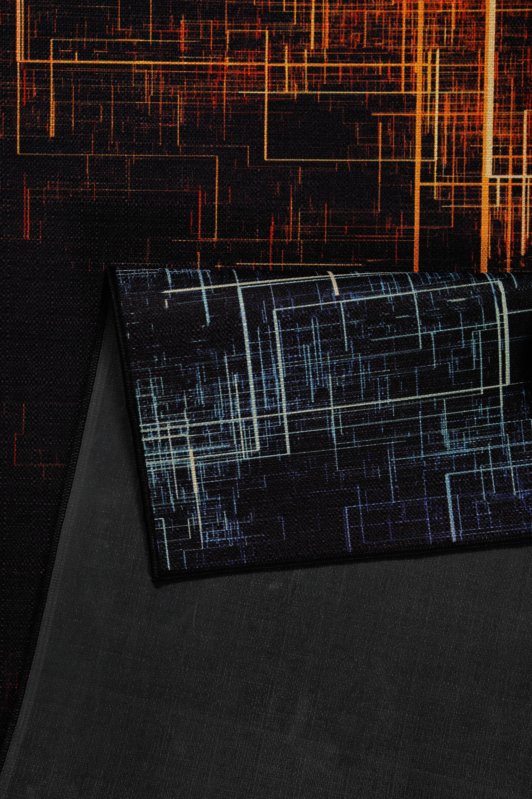 weconhome-gamerteppich-quantum-warp-schwarz-multi-gewebt-antirutsch-oeko-tex image 6