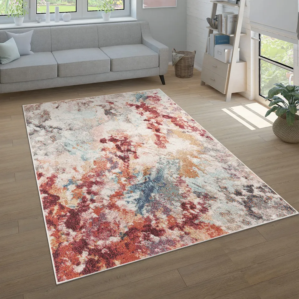 paco-home-passion-teppich-kurzflor-120x160-cm-bunt-3-vintage-abstrakt image 1