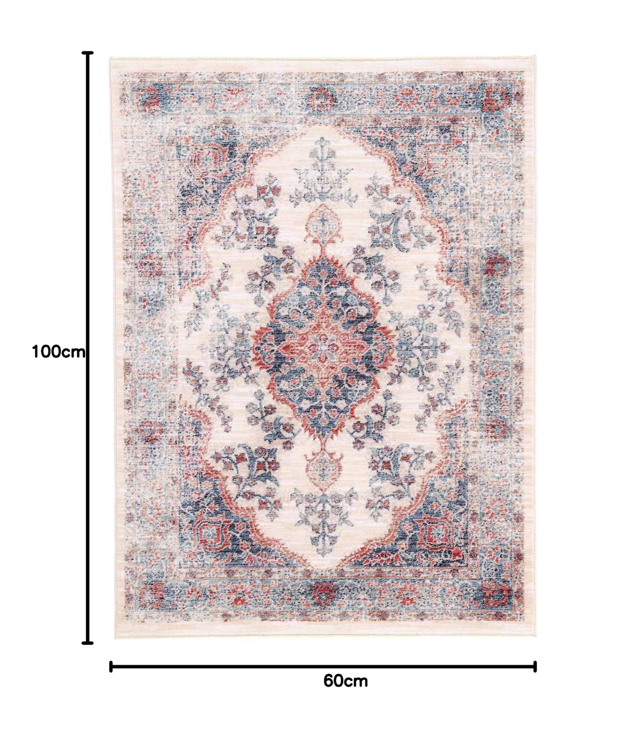 carpetfine-vintage-teppich-phoenix-creme-60x100-cm image 2