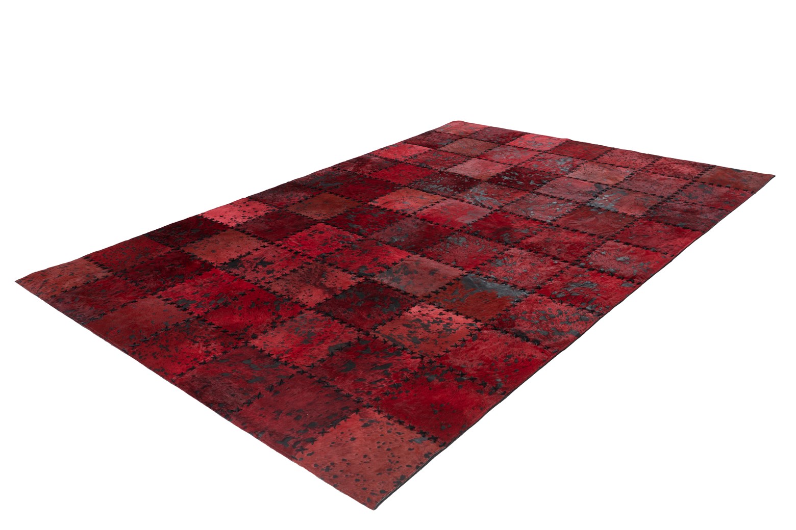 kayoom-voila-125-lederteppich-mit-patchwork-muster-116-89-statt-439-00 image 3