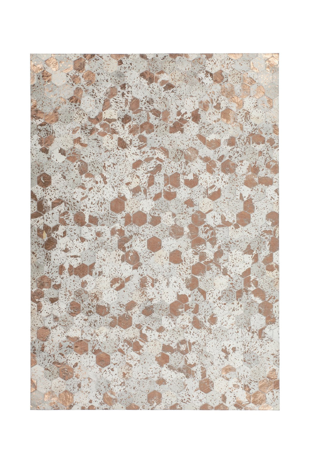 kayoom-teppich-spark-210-lederteppich-mit-metallic-applikationen-handgefertigt image 1