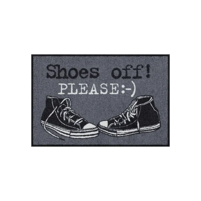 salonloewe-shoes-off-please-eingangsmatte-50-x-75-cm-humorvolle-fu-matte-mit-sch image 1