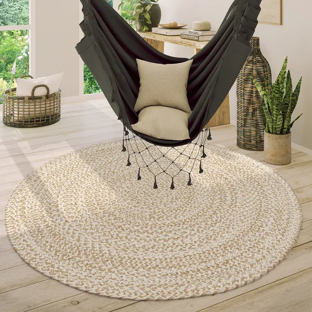 paco-home-jute-teppich-rund-120-cm-beige-boho-ethno-handgefertigt image 1