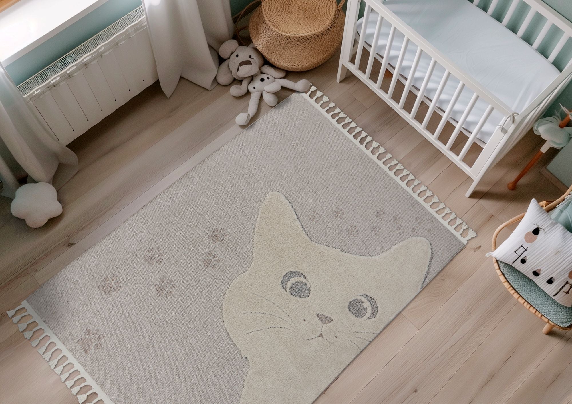 kayoom-modena-421-kinderzimmerteppich-taupe-9-mm-kurzflor-47-50-statt-95-00 image 4