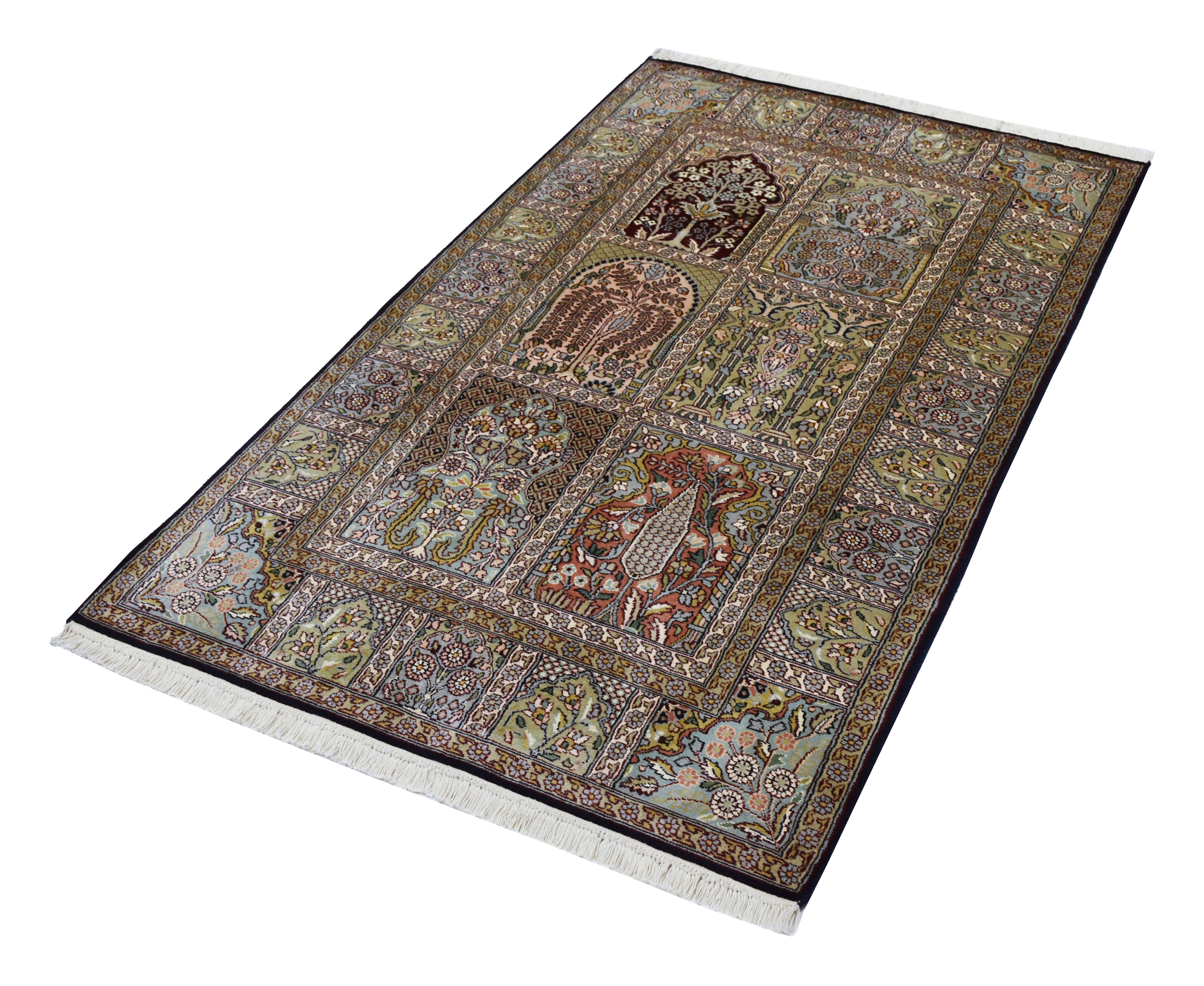 kayoom-hamadan-8450-multi-hochflor-teppich-95x158-cm-handgewebt-orient-design image 2