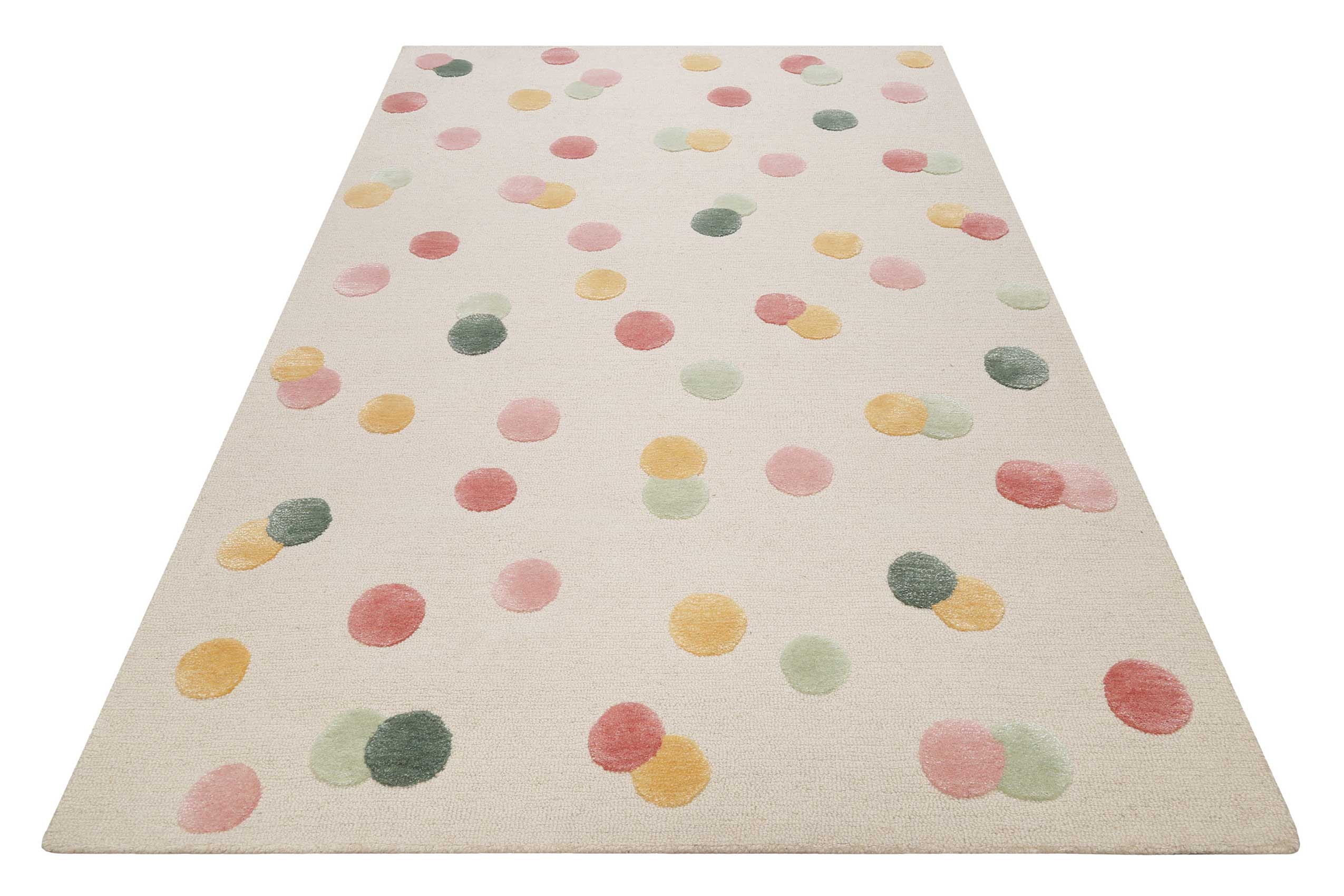 smart-kids-dana-kinderteppich-creme-bunt-polka-dots-wolle image 3