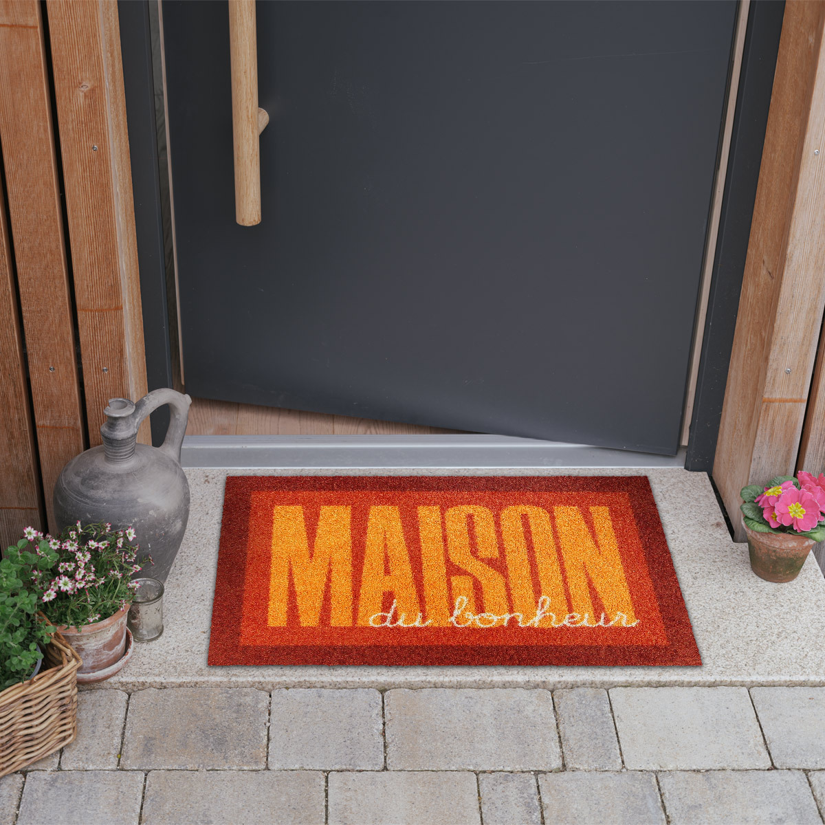 salonloewe-maison-frame-orange-eingangsmatte-45-x-70-cm-rahmenoptik-schmutzfangm image 2