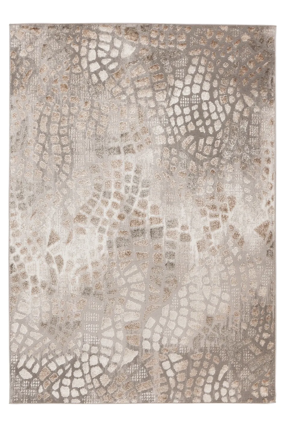 kayoom-plasma-125-kurzflorteppich-11-mm-florh-he-1350-g-m-polyester-silber-beige image 1