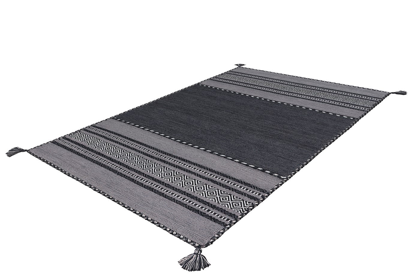 kayoom-navarro-2919-pflegeleichter-baumwollteppich-mit-streifenmuster-und-quaste image 4