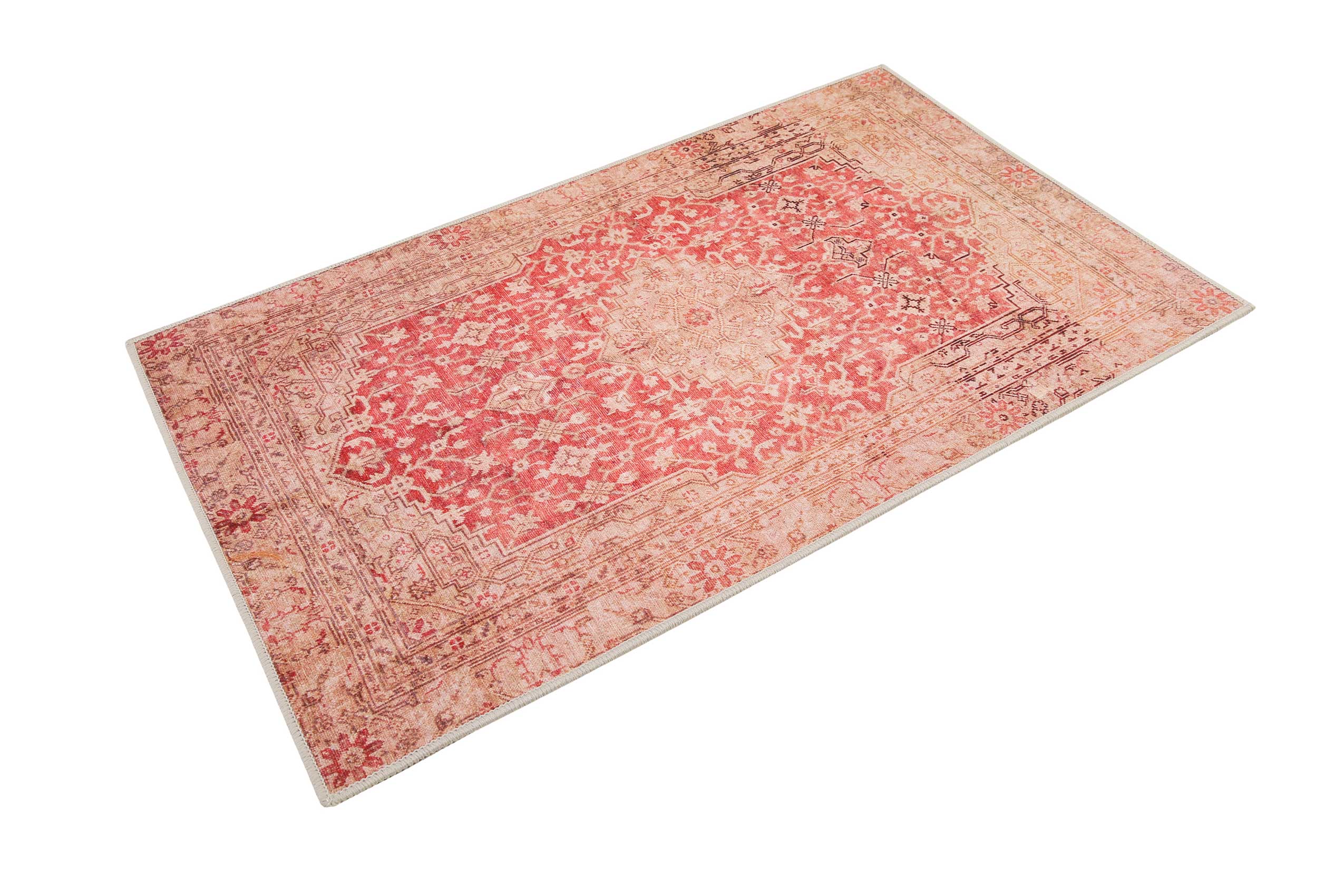 weconhome-polaroid-badteppich-rot-vintage-oriental-gewebt image 2