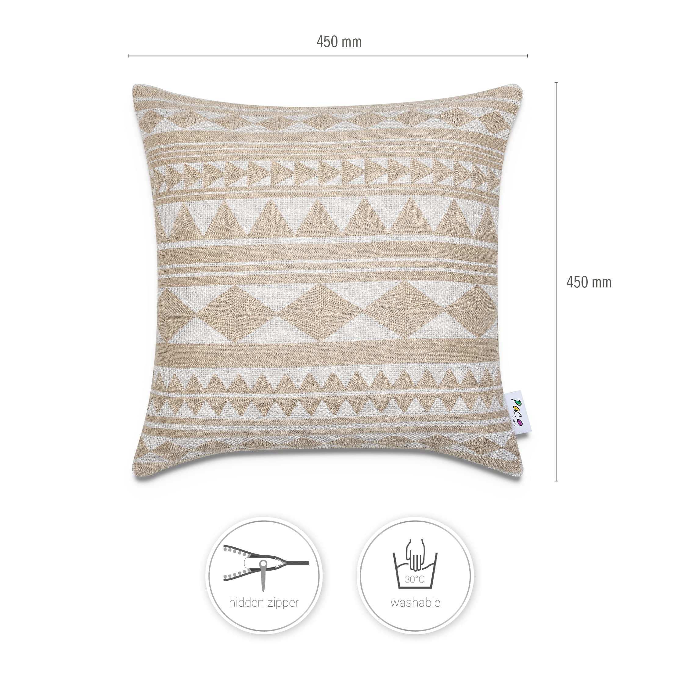 paco-home-kissenbezug-deko-2er-set-bl-tter-skandi-beige-3 image 3