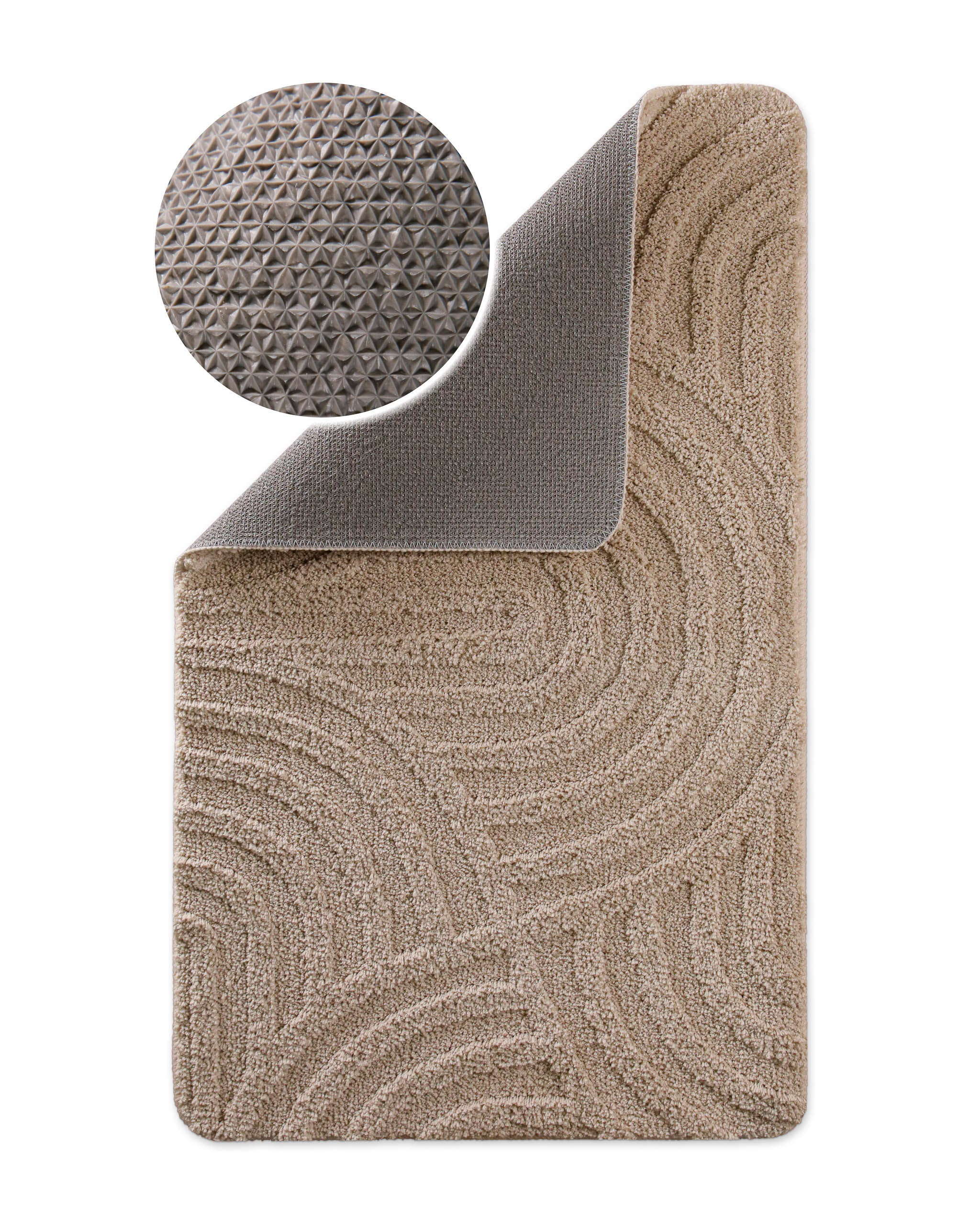bathking-by-weconhome-badteppich-fiete-sand-beige-getuftet-rutschhemmender-tpe-r image 4