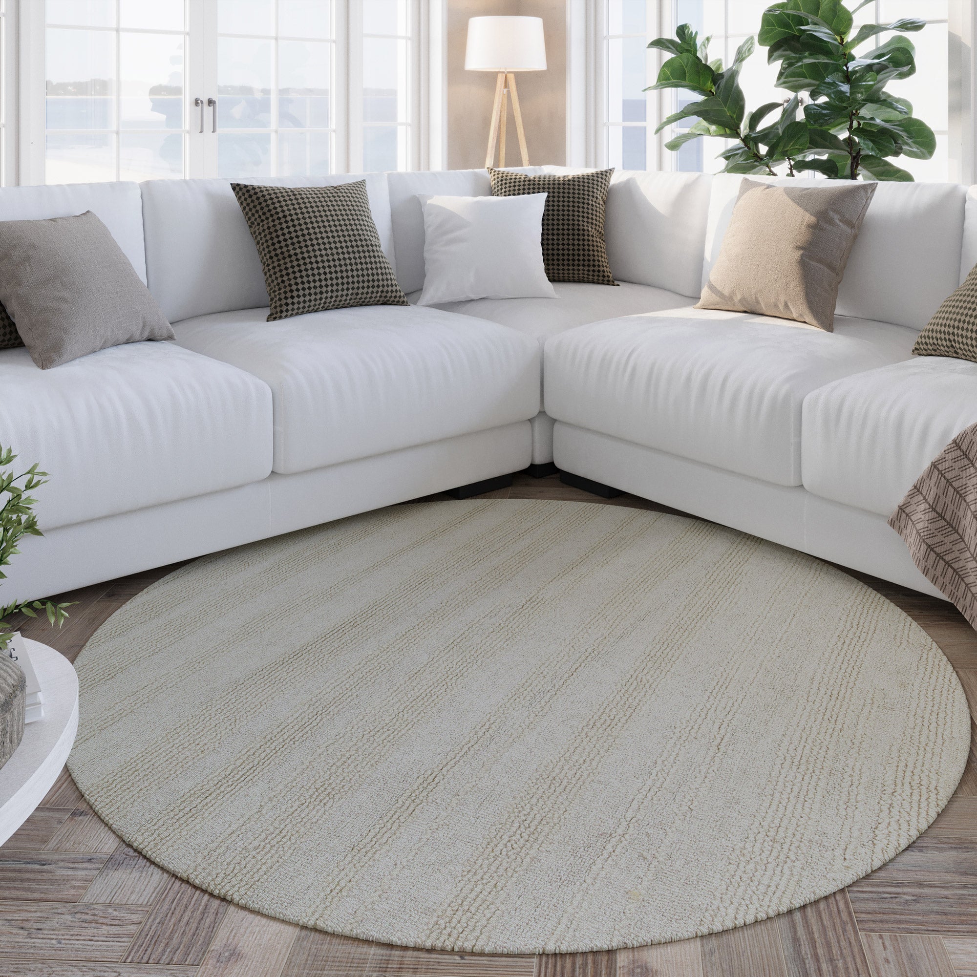 weconhome-kurzflor-teppich-rund-creme-wei-hamptons-twentyseven image 7