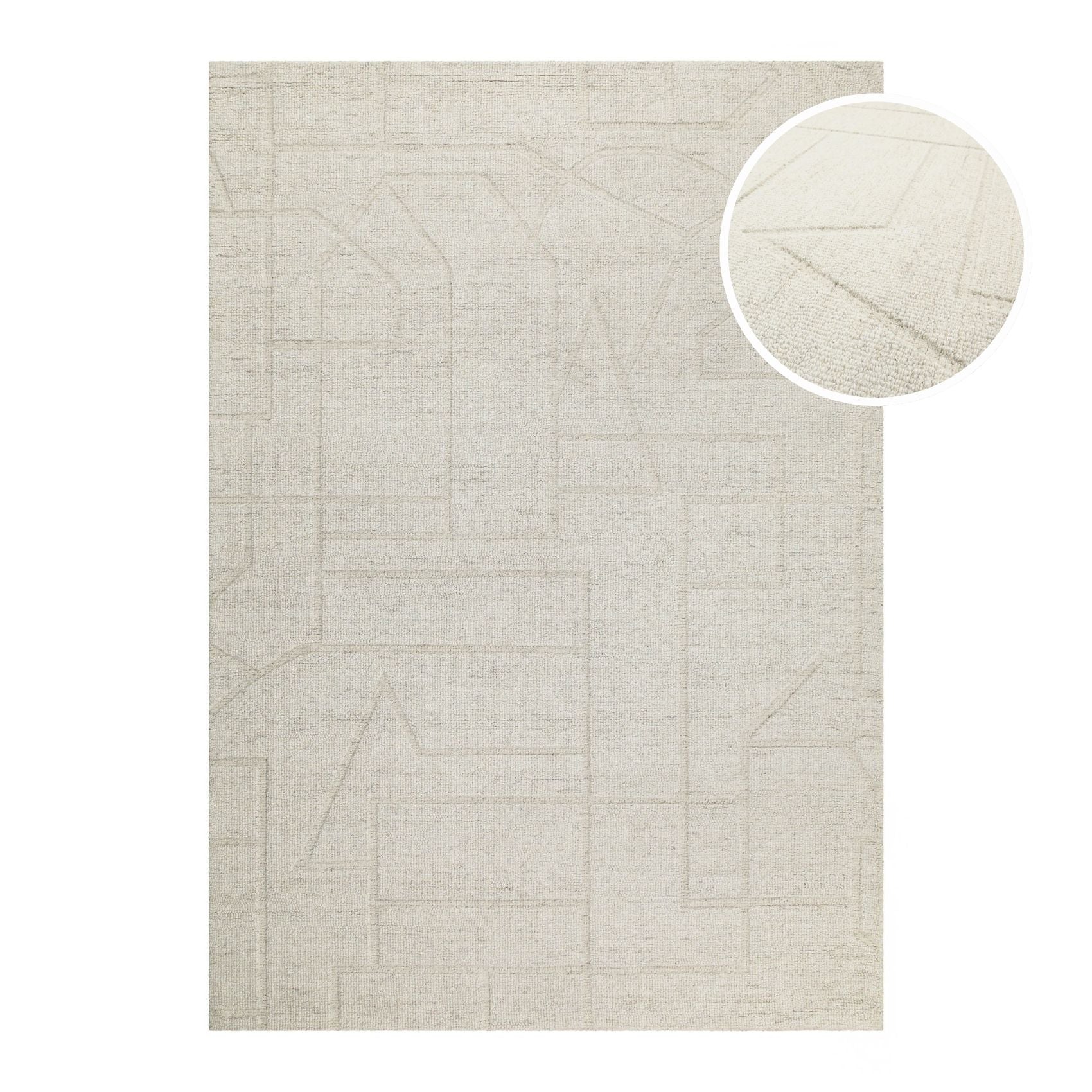 hamptons-by-weconhome-kurzflor-teppich-hamptons-twentyeight-creme-wei-handgetuft image 1