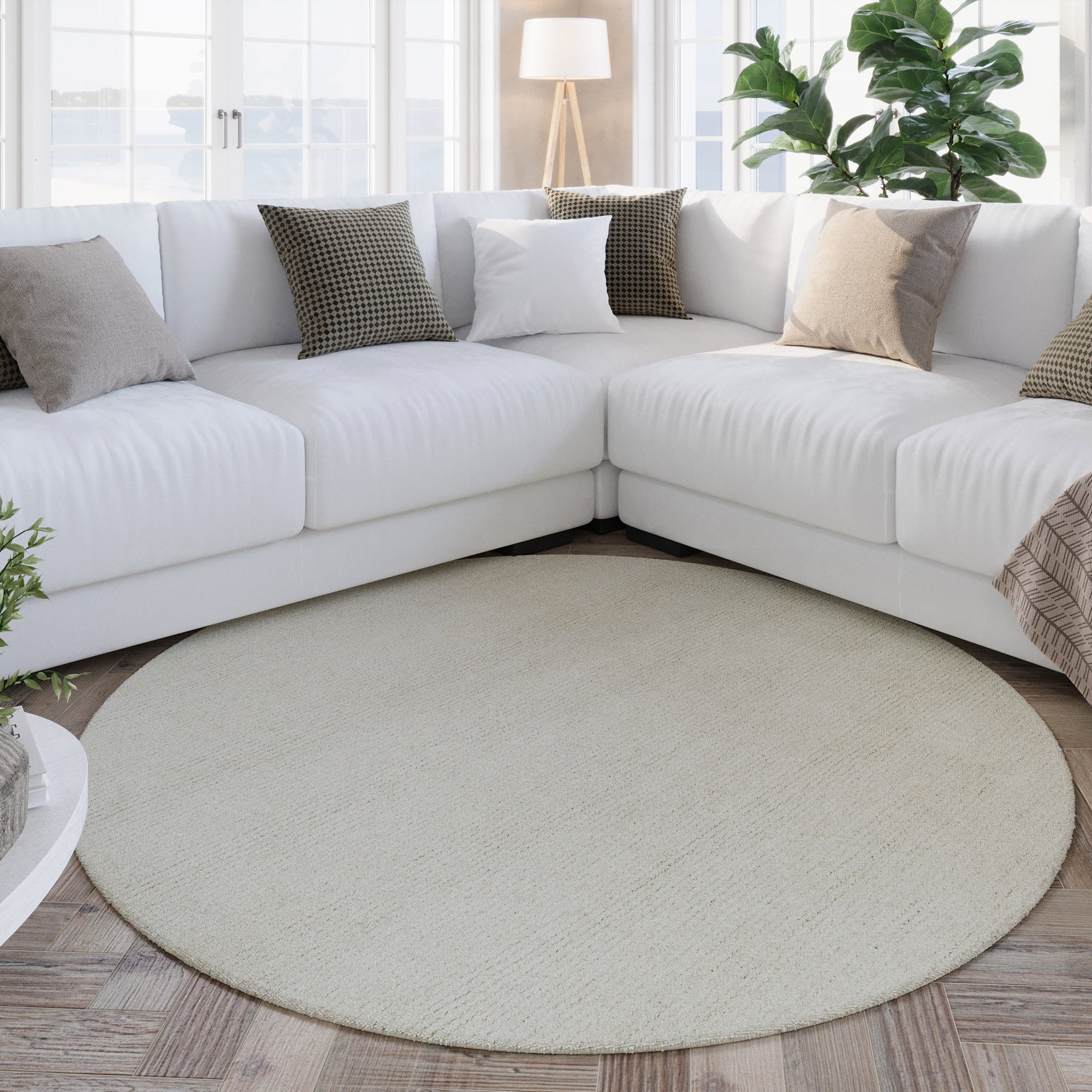 weconhome-hamptons-thirtytwo-kurzflor-teppich-rund-creme-wei-handgetuftet-synthe image 4