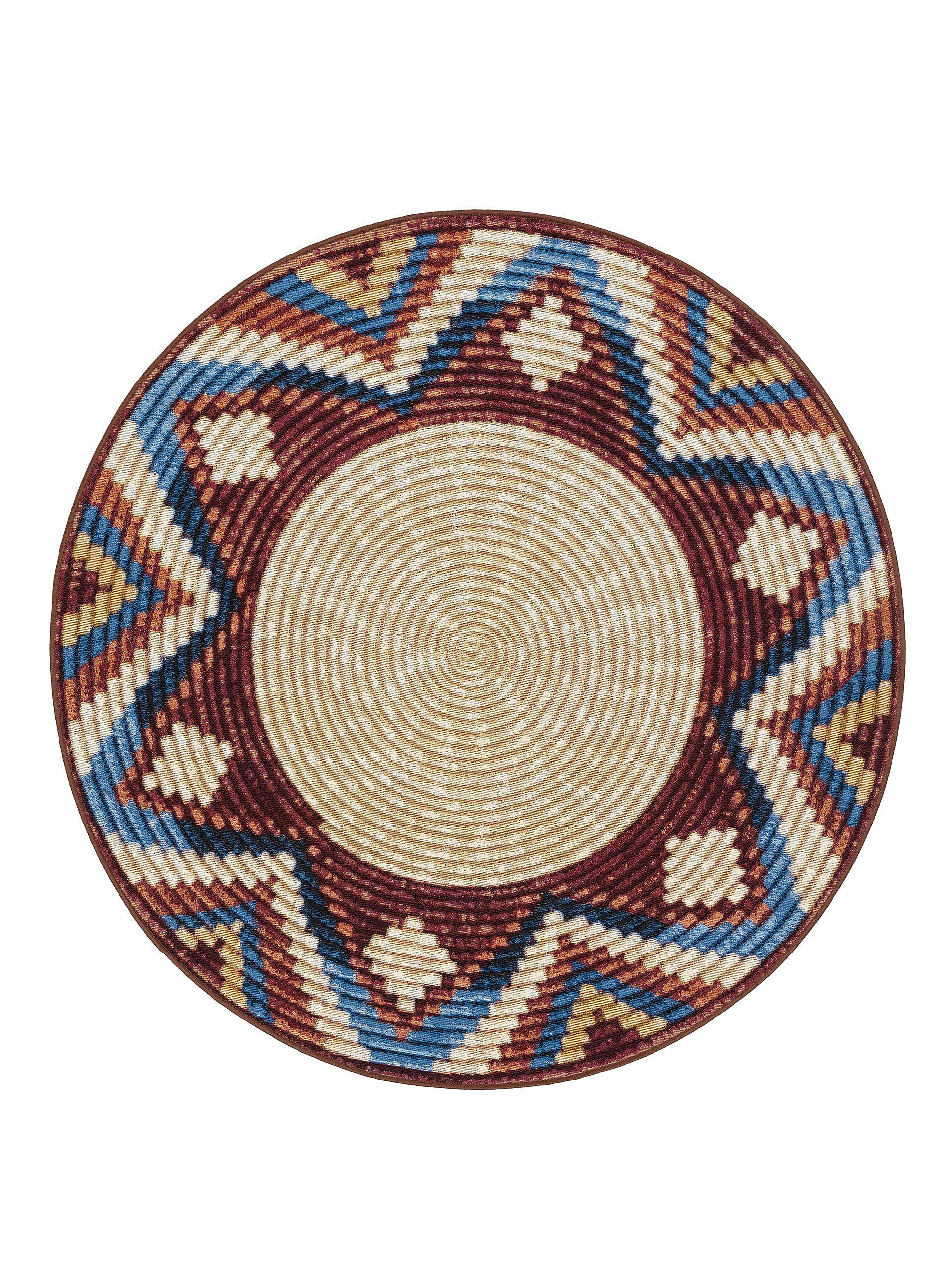 benuta-kenya-in-outdoor-teppich-rund-multicolor-160-cm-wetterfester-kunstfaser-t image 1
