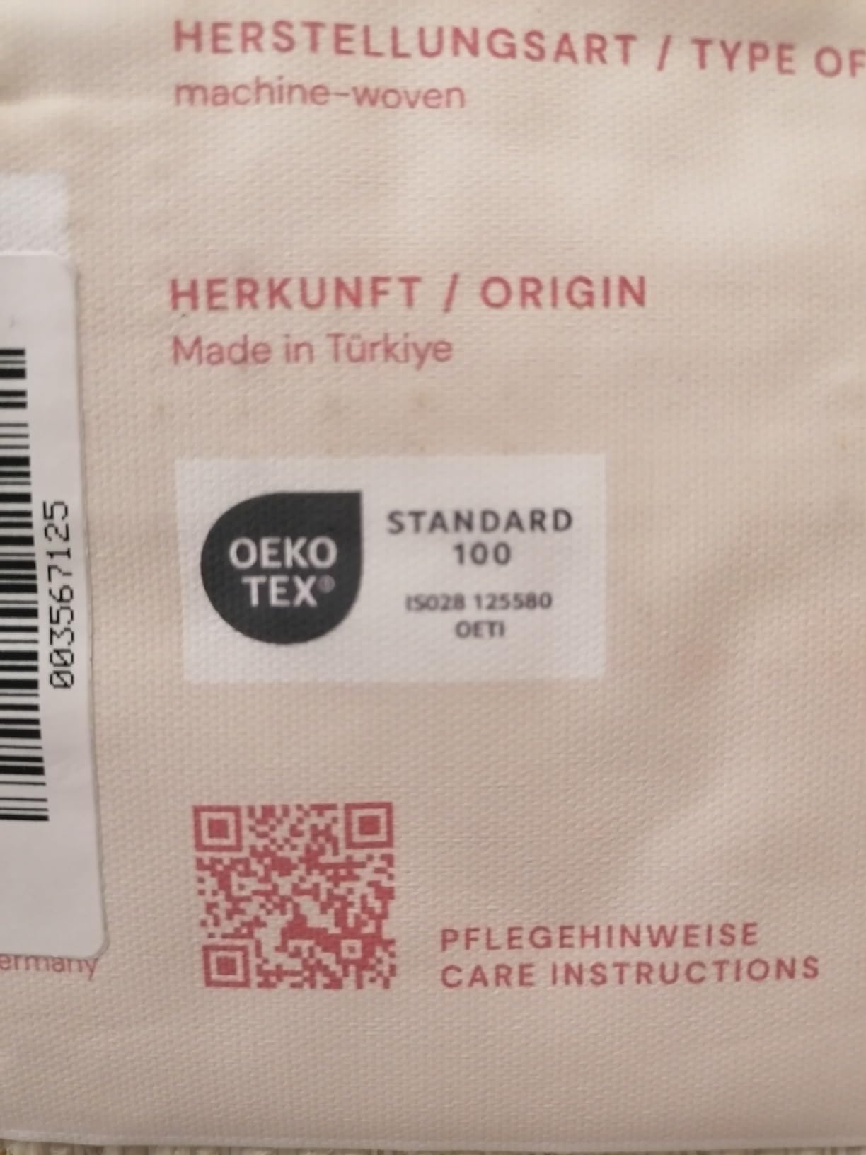 Knittert an den Ecken