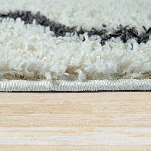 paco-home-hochflor-teppich-beige-rauten-skandi-60x100-cm image 6