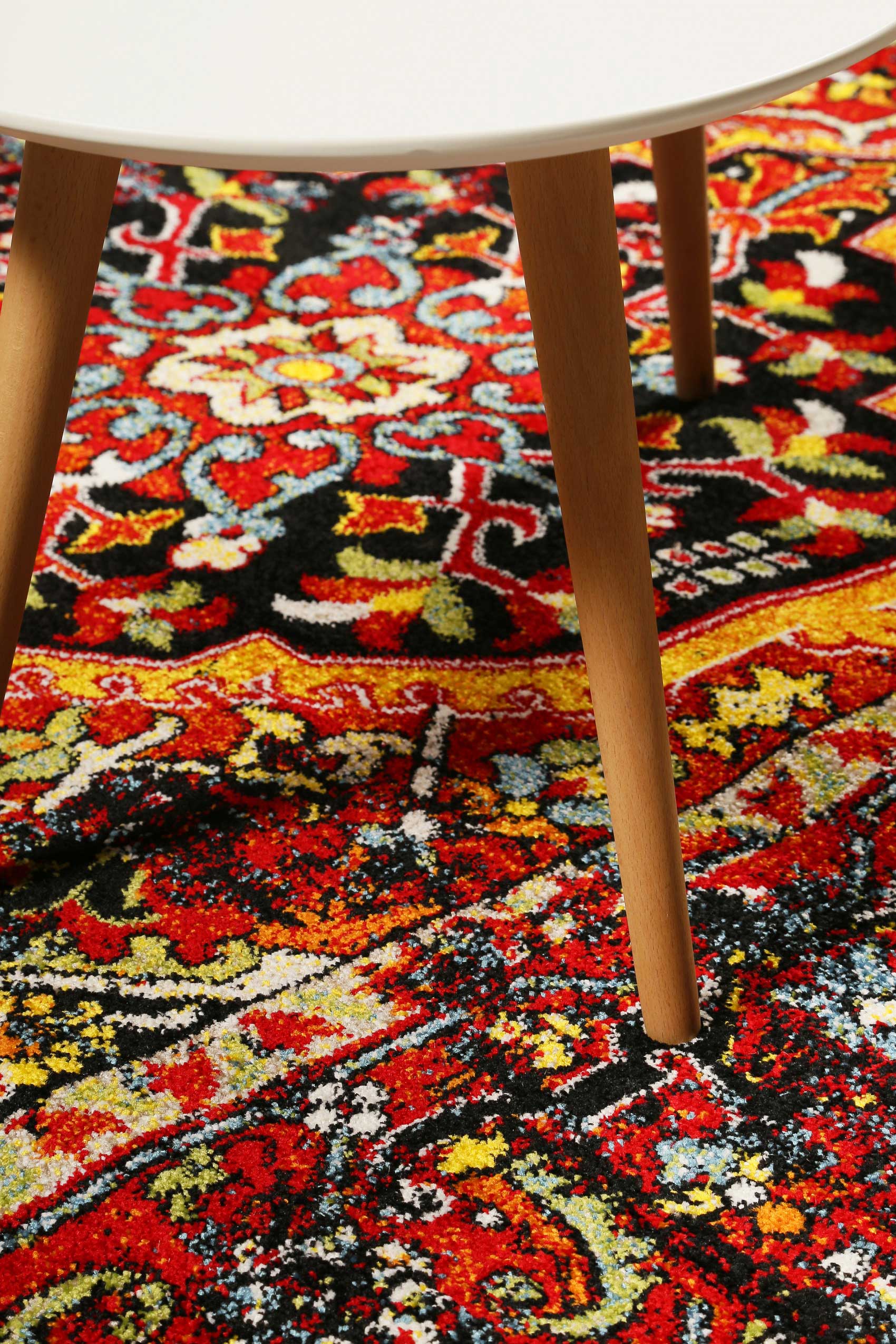 weconhome-teppich-heritage-blau-rot-kurzflor-berber-optik image 7