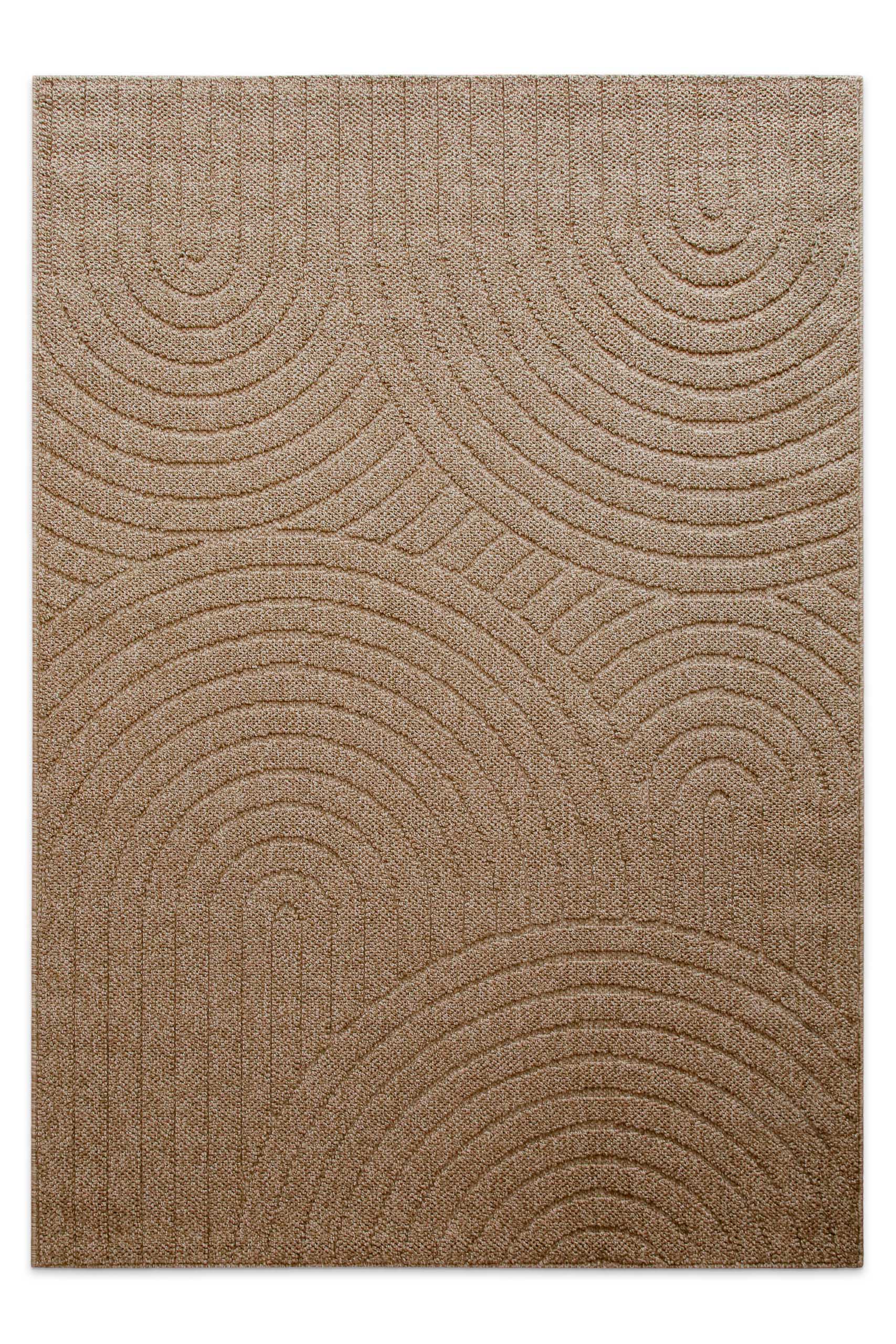 weconhome-monoq-in-outdoor-teppich-natur-bogenmuster-gewebt image 1