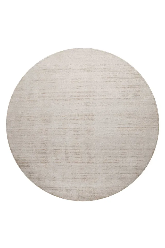 weconhome-basics-teppich-emma-rund-creme-beige-polysilk-glanz image 1