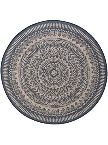 benuta-plus-metro-in-outdoor-teppich-blau-120-cm-rund image 6