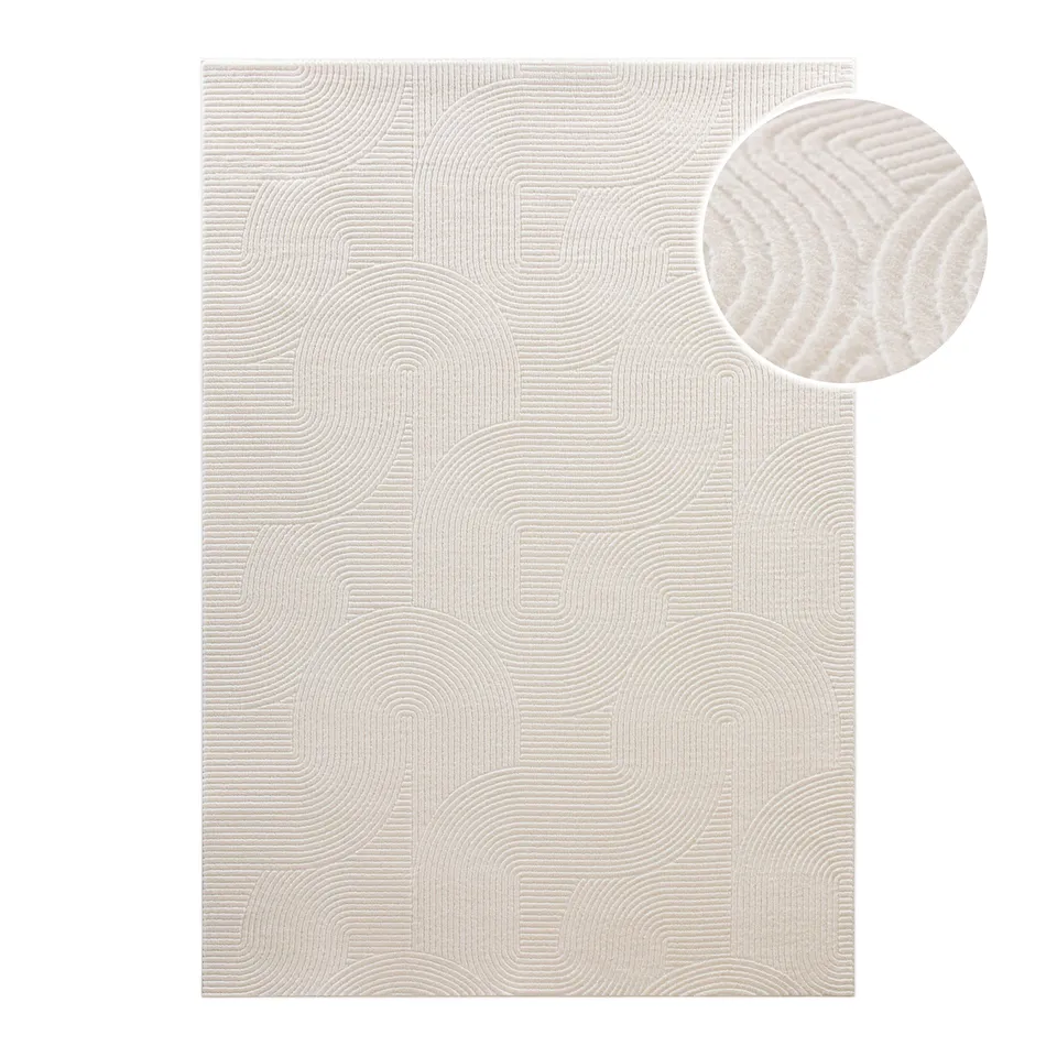weconhome-kurzflorteppich-nuuk-arc-getufteter-teppich-in-creme-wei-mit-hoch-tief image 1
