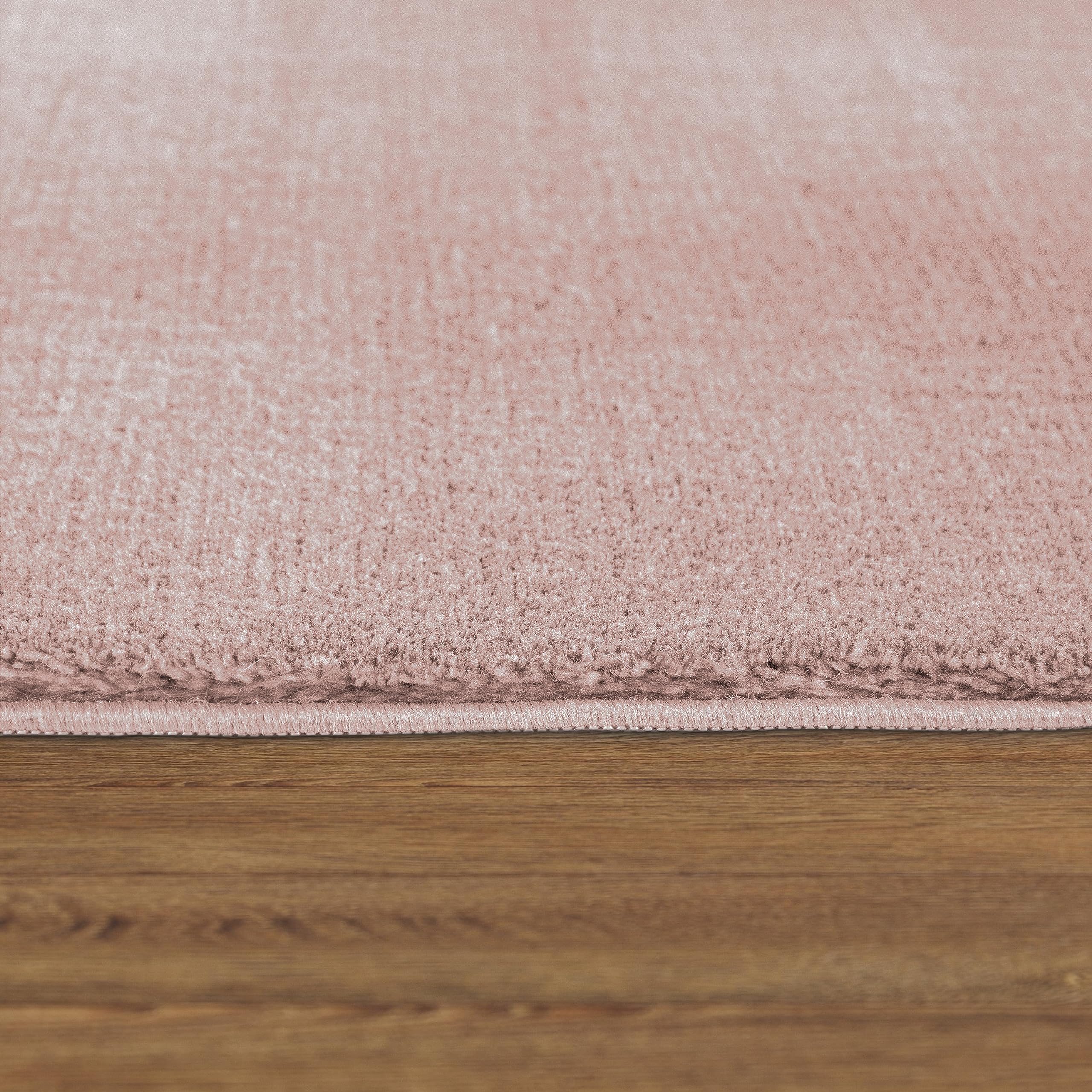 paco-home-style-teppich-kurzflor-einfarbig-rosa-160x220-cm image 2