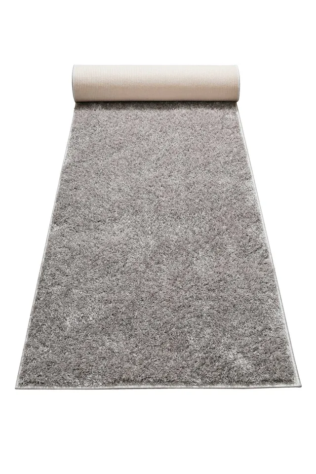 weconhome-fanny-hochflor-teppich-grau-waschbar image 1