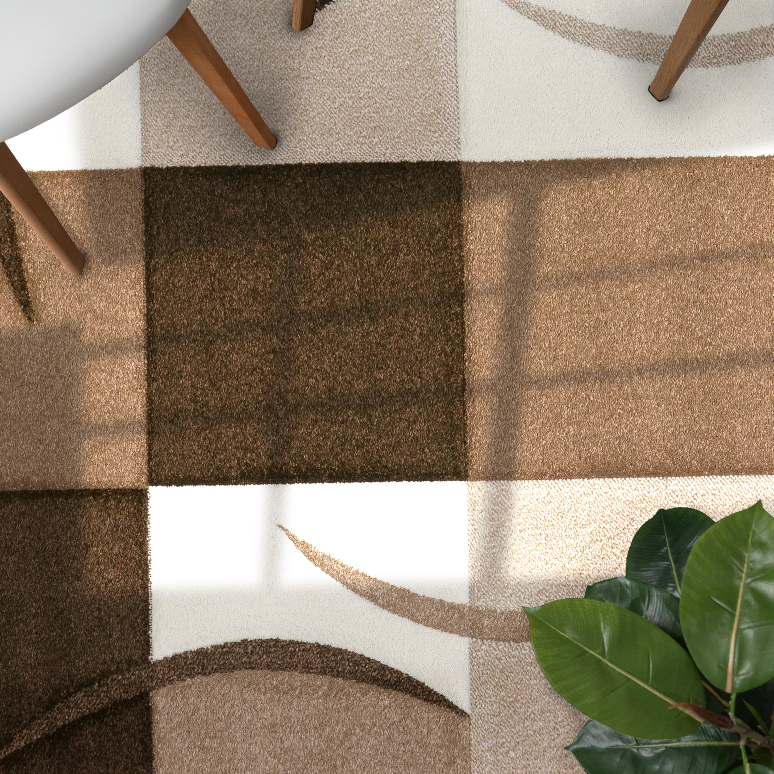 paco-home-designer-teppich-karo-braun-beige-60x110-cm image 4