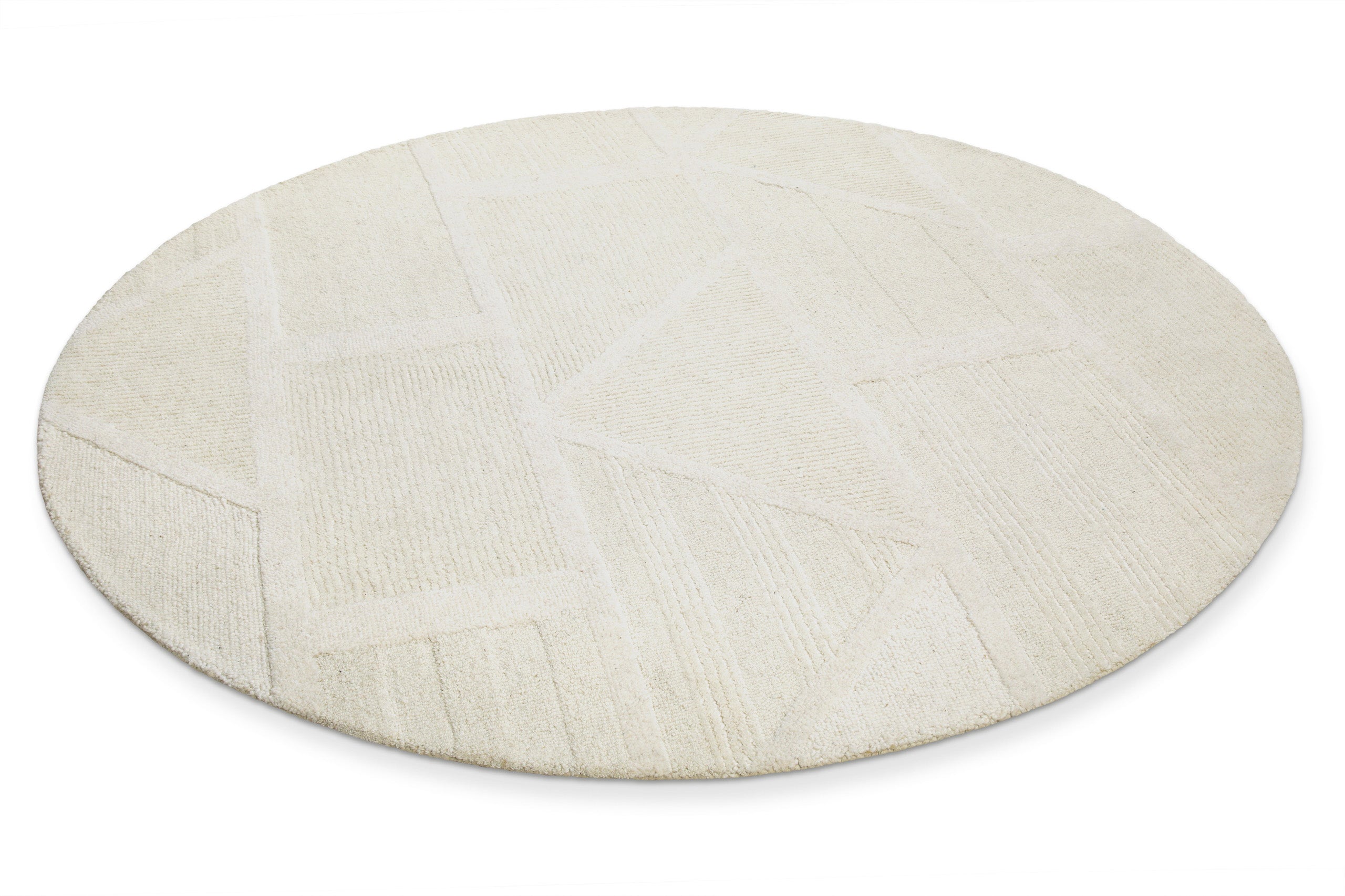 weconhome-hamptons-fifteen-kurzflor-teppich-rund-creme-wei-aus-schurwolle image 3