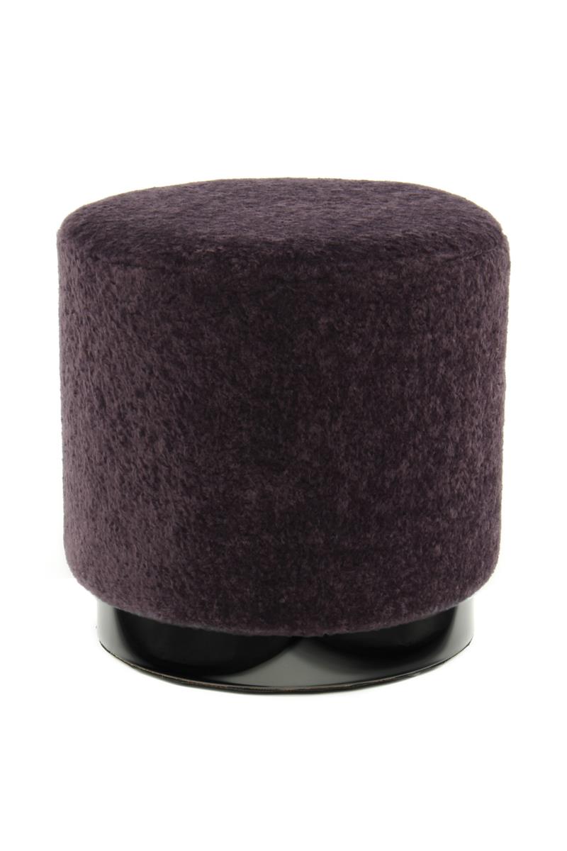 kayoom-hocker-gipsy-425-runder-sitzpouf-mit-fellbezug-und-metallfu image 8