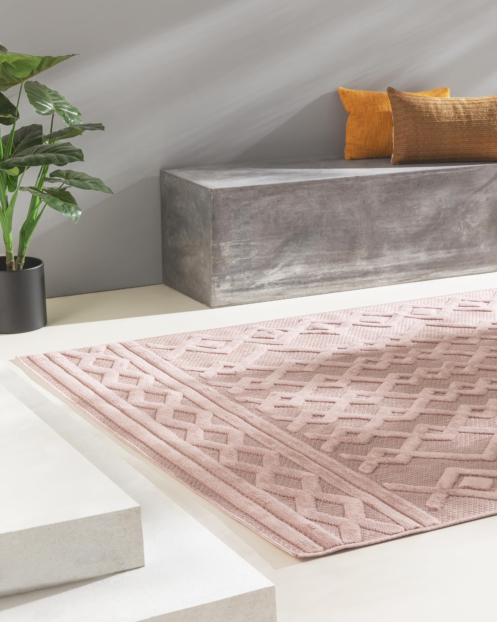 benuta-nest-teppich-bonte-rosa-80x150-cm-kunstfaser-outdoor-geeignet-pflegeleich image 1