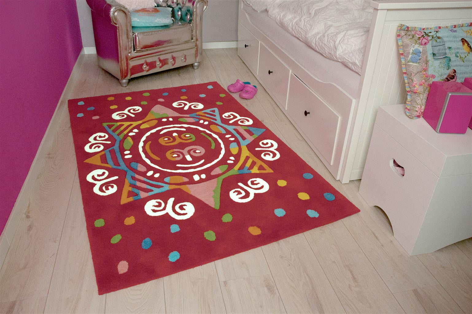 kayoom-spirit-glowy-3145-kinderteppich-mit-leuchtendem-garn image 2