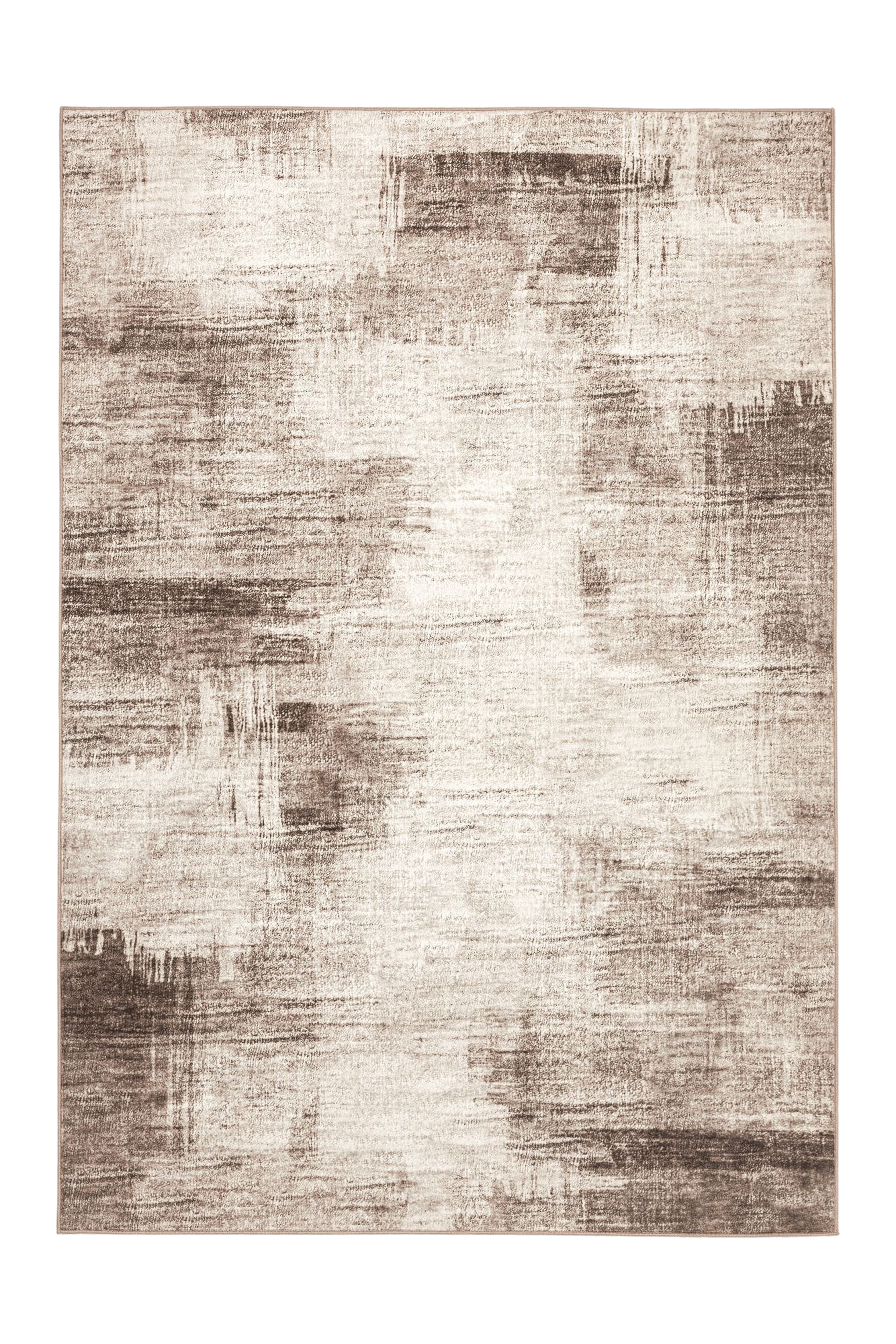 kayoom-visionary-127-beige-teppich-kurzflor-6-mm-polyester-900-g-m-pflegeleicht image 1