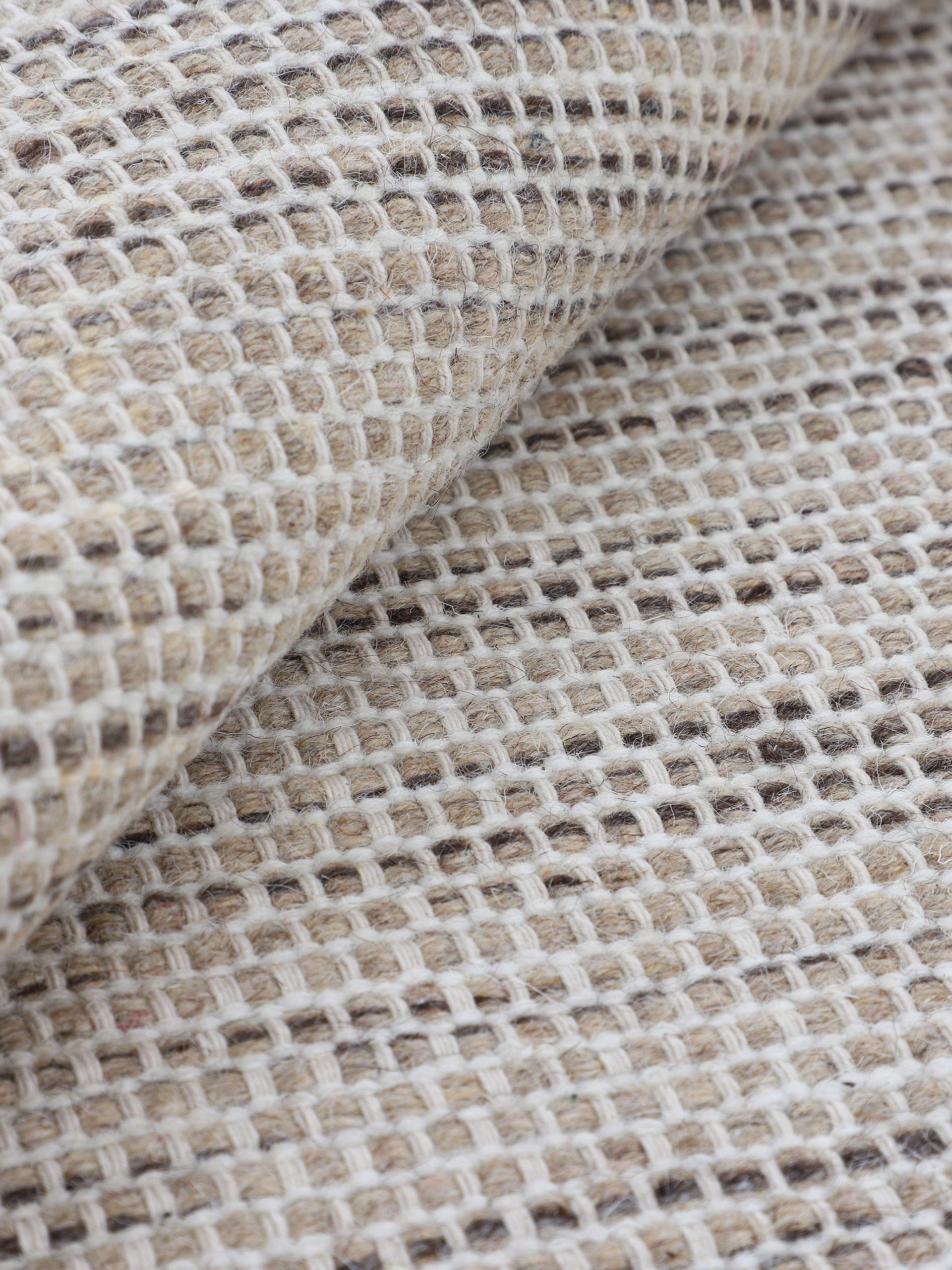 carpetfine-wollteppich-mona-taupe-120x170-cm-wohnzimmer-teppich image 8